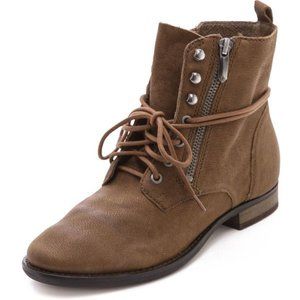 NEW Sam Edelman Brown Mackay Combat Boots Sz 6.5